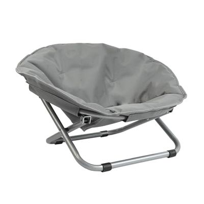 Portable Elevated Round Pet Bed and Folding Chair for Cats and Small Dogs