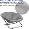 Portable Elevated Round Pet Bed and Folding Chair for Cats and Small Dogs view 2