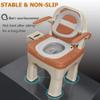 Toilet Chair for Adults with Armrests and Soft Back Cushion view 4