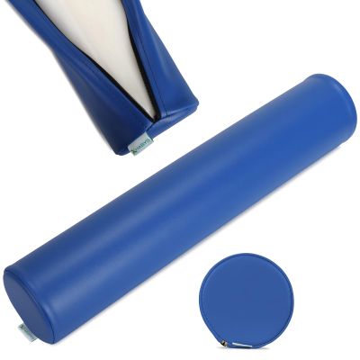 HABYS Round Positioning Roll, Neck and Knee Roll, Blue, 60x12