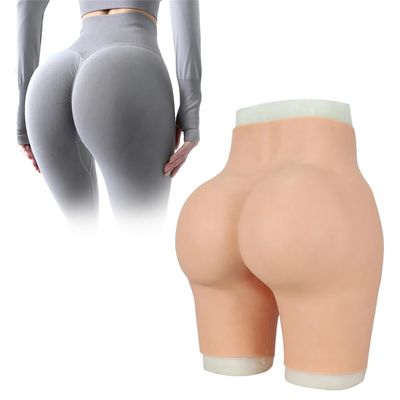 Adima Silicone Tucking Gaff Brief, Drag Queen Men's Underwear, Butt Lifter Padded Panties for Cosplay, Brown (Basic)