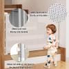 Retractable Baby and Pet Safety Gate with Lock, 83 cm High, 140/180/300 cm Wide, White, 86 × 180 cm view 2