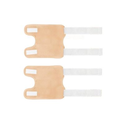 Qiantull 2-Pack Reusable Organic Castor Oil Wraps, 2 Elbow Sleeves