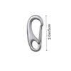 Dog Tag Clip, 50 mm, Stainless Steel, 2-Pack view 2