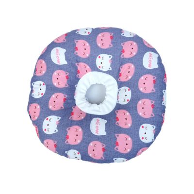 ERINGOGO Soft Cotton and Fabric Anti-Lick Collar for Wound Healing, Adjustable Protective Recovery Collar for Cats