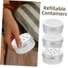OUNONA 12-Piece Aluminum Tins with Screw-Top Lids, Round Metal Storage Containers view 3