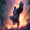 Monster Gorilla Action Comic Jungle Theme Rectangular Edible Cake Topper - 200 g view 1