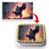 Monster Gorilla Action Comic Jungle Theme Rectangular Edible Cake Topper - 200 g view 2