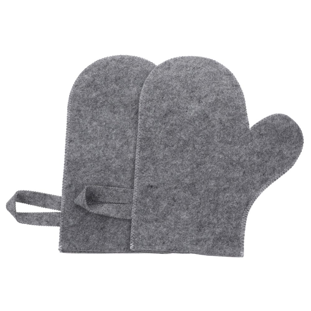 Toddmomy Felt Bath Gloves, Exfoliating Shower and Sauna Mitts