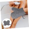 Toddmomy Felt Bath Gloves, Exfoliating Shower and Sauna Mitts view 3