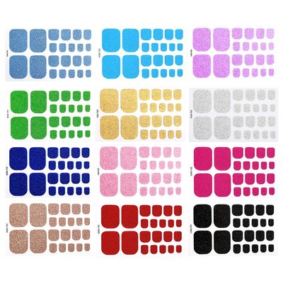 BESTYASH Full-Coverage Toenail Stickers, Self-Adhesive Waterproof Nail Wraps for Women