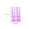 BESTYASH Full-Coverage Toenail Stickers, Self-Adhesive Waterproof Nail Wraps for Women view 2
