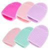 Ipetboom 6-Piece Silicone Makeup Brush Cleaning Pads, Egg-Shaped, for Travel and Daily Use view 1