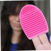 Ipetboom 6-Piece Silicone Makeup Brush Cleaning Pads, Egg-Shaped, for Travel and Daily Use view 4