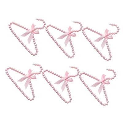 CAXUSD 6-Piece Small Plastic Hangers for Children's Clothing
