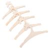 CAXUSD 5-Piece Kids' Wooden Hangers, DIY Design for Baby Rooms, Encourages Creativity and Organization view 1