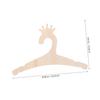 CAXUSD 5-Piece Kids' Wooden Hangers, DIY Design for Baby Rooms, Encourages Creativity and Organization view 2