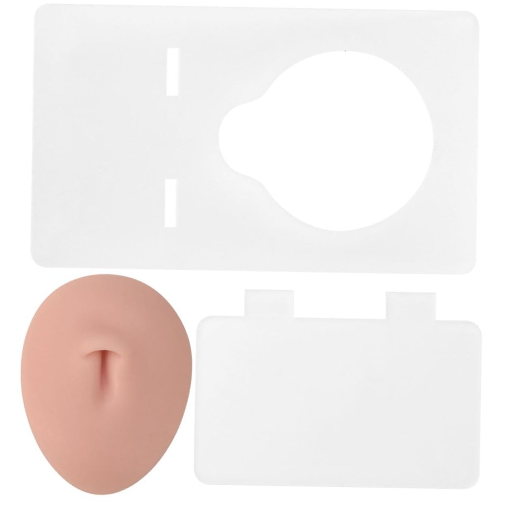 HAMPPLIES Silicone Belly Button Practice Skin for Tattooing and Piercing