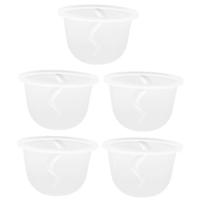 minkissy 5-Piece Breast Pump Storage Cups for Electric Breast Pumps
