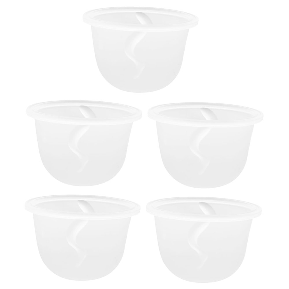 minkissy 5-Piece Breast Pump Storage Cups for Electric Breast Pumps