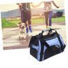 Portable Fabric Pet Backpack with Mesh Windows and Zipper view 2