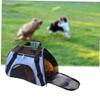 Portable Fabric Pet Backpack with Mesh Windows and Zipper view 3