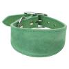 JTQYFI Soft Leather Adjustable Dog Collar for Lurchers and Sighthounds view 1