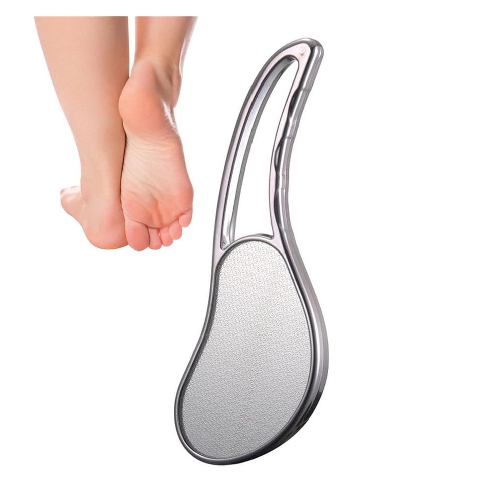 Glass Pedicure File and Callus Remover, Silver