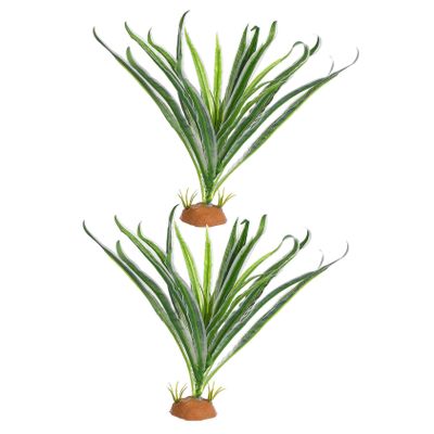 TOYZFRIENDY Artificial Reptile Plants, Resin and Plastic, 2-Pack