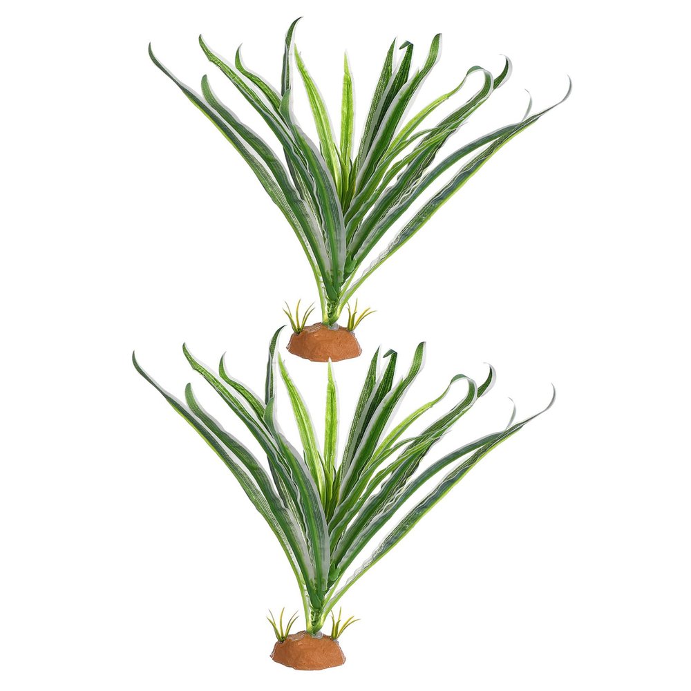 TOYZFRIENDY Artificial Reptile Plants, Resin and Plastic, 2-Pack