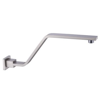 YCVAWEOD Brass Shower Arm Extension - Height-Adjustable, Chrome, Brushed Nickel, Oil-Rubbed Bronze - Wall-Mounted Showerhead Holder for Improved Shower Experiences LWX