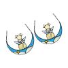 2-Piece Artistic Glass Pet Memorial Decorations, Moon Design, Suncatchers for Dog Lovers view 3