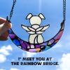 2-Piece Artistic Glass Pet Memorial Decorations, Moon Design, Suncatchers for Dog Lovers view 4