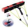 Telescopic Window Cleaning Pole with 50 cm Brush Head, Water-Fed, Extendable Cleaner for Conservatories, Roofs, Solar Modules, and Photovoltaic Systems view 1