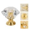WAFOHSR 10-Pack Gold-Tone Acrylic Diamond Cabinet Knobs view 2