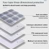 Highdi Washable Incontinence Bed Pad for Children and Seniors, Waterproof Non-Slip Mattress Protector, Retro Plaid, 115 x 200 cm view 2