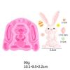 2-Piece Silicone Fondant Mold, Rabbit Egg Shape view 2