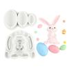 2-Piece Silicone Fondant Mold, Rabbit Egg Shape view 4
