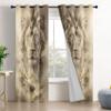 Mistela Blackout Curtains, Lion Head Safari Design, 2-Piece Set, H175 x W140 cm view 2