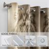 Mistela Blackout Curtains, Lion Head Safari Design, 2-Piece Set, H175 x W140 cm view 4