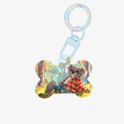 Kangaroo with Glasses Personalized Pet Tags, Premium Acrylic ID Tags