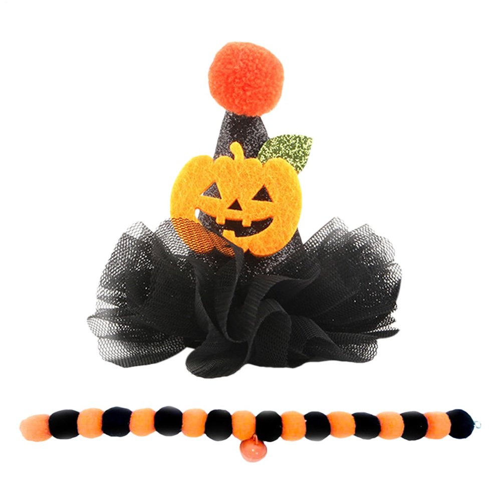 Halloween Hat - Elastic Mesh Pet Hat | Colorful Stretchy Holiday Cat
