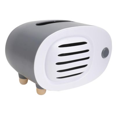 Decorative Vintage Tissue Box in Retro Radio Shape, 1 Pc, White