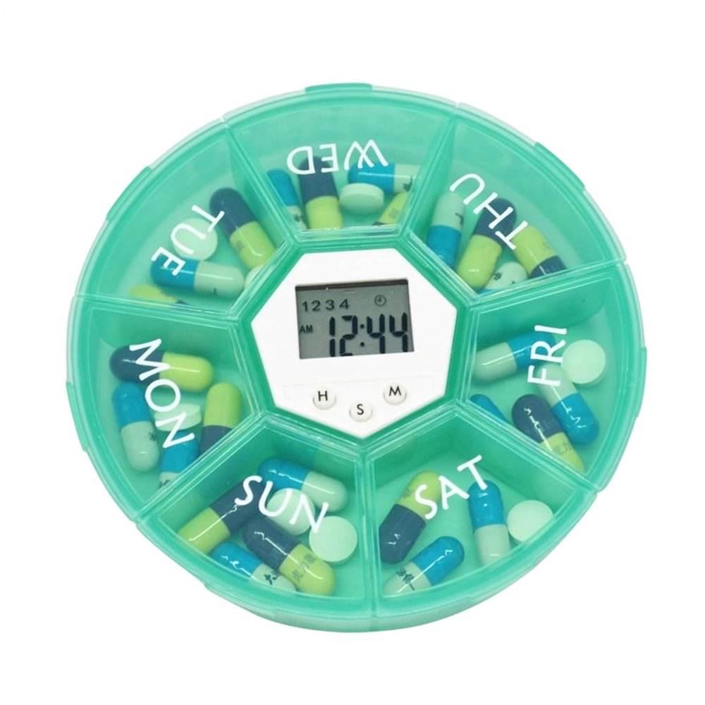 Round Daily Pill Organizer