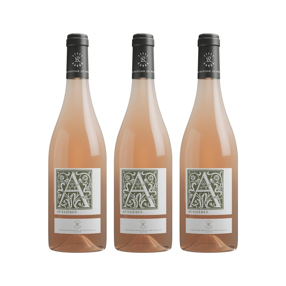 Domaine d'Aussires A Rose Dry Rosé Wine, France, with FeinWert eBook (3 x 0.75 L)