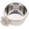 WOONEKY Hanging Stainless Steel Dog Bowl, Double-Layer, Non-Slip and Leak-Resistant view 1
