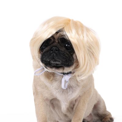 Dog Cosplay Bob Wigs Pet Hairpiece Gift for Party Accessories