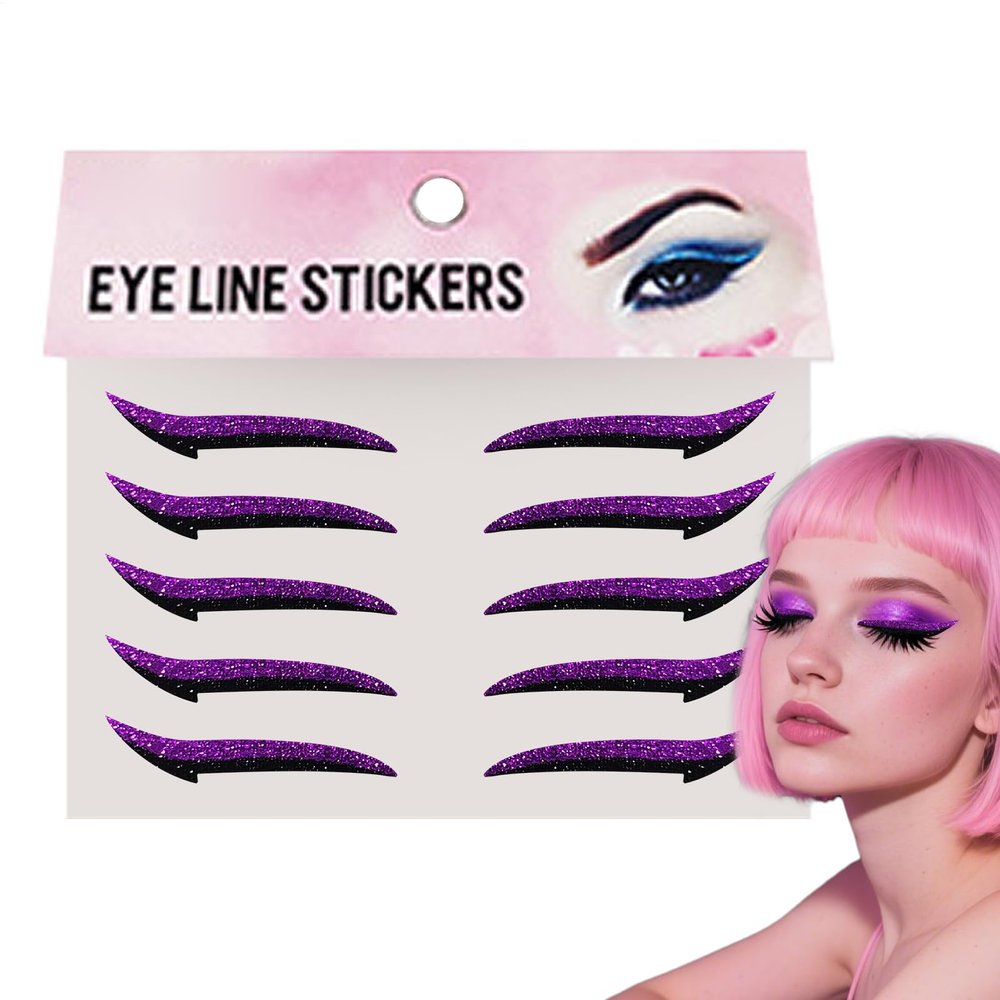 Refillable Eyeliner Stickers and Adhesive Eyeshadow Strips