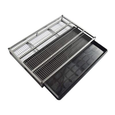 Portable Stainless Steel Dog Potty for Indoor Use with Removable Waste Tray