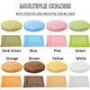 Calming Cat Bed, Washable Flannel Pet Mat, Double-Sided, Brown, Round, 55 cm view 2